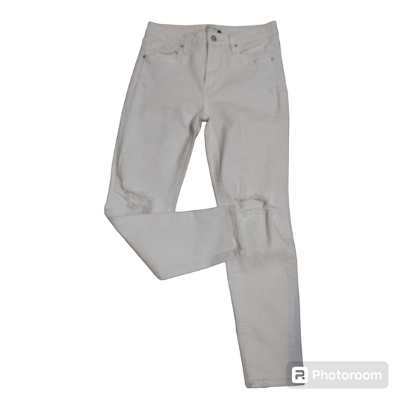 Driftwood Distressed 5 Pockets Skinny Ankle Jeans - Picture 4 of 9